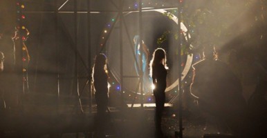 Scene from Theater Augsburg's production of Macb*th.