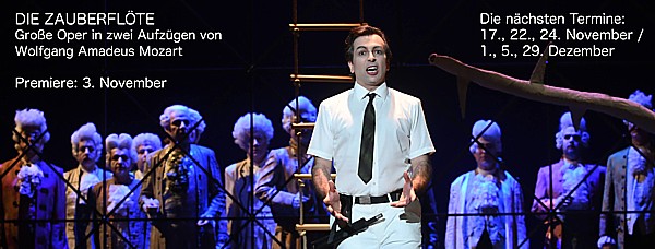Christopher Busietta as Tamino in Stadttheater Bremerhaven's Production of die Zauberfl�te.